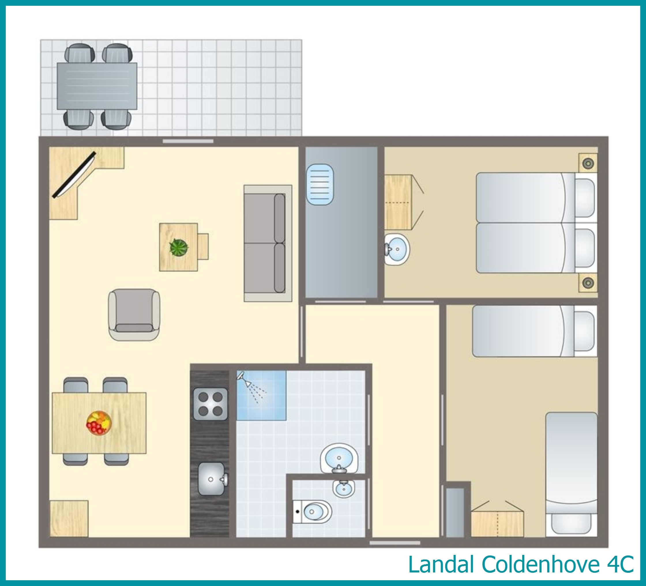 4-person bungalow 4C at Coldenhove