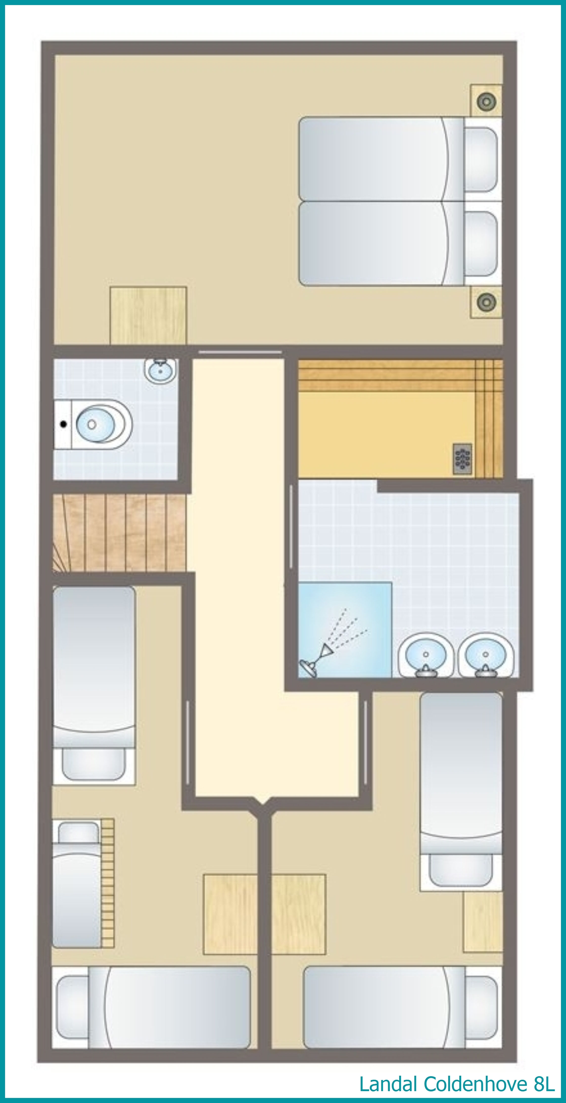 8-person bungalow 8L at Coldenhove
