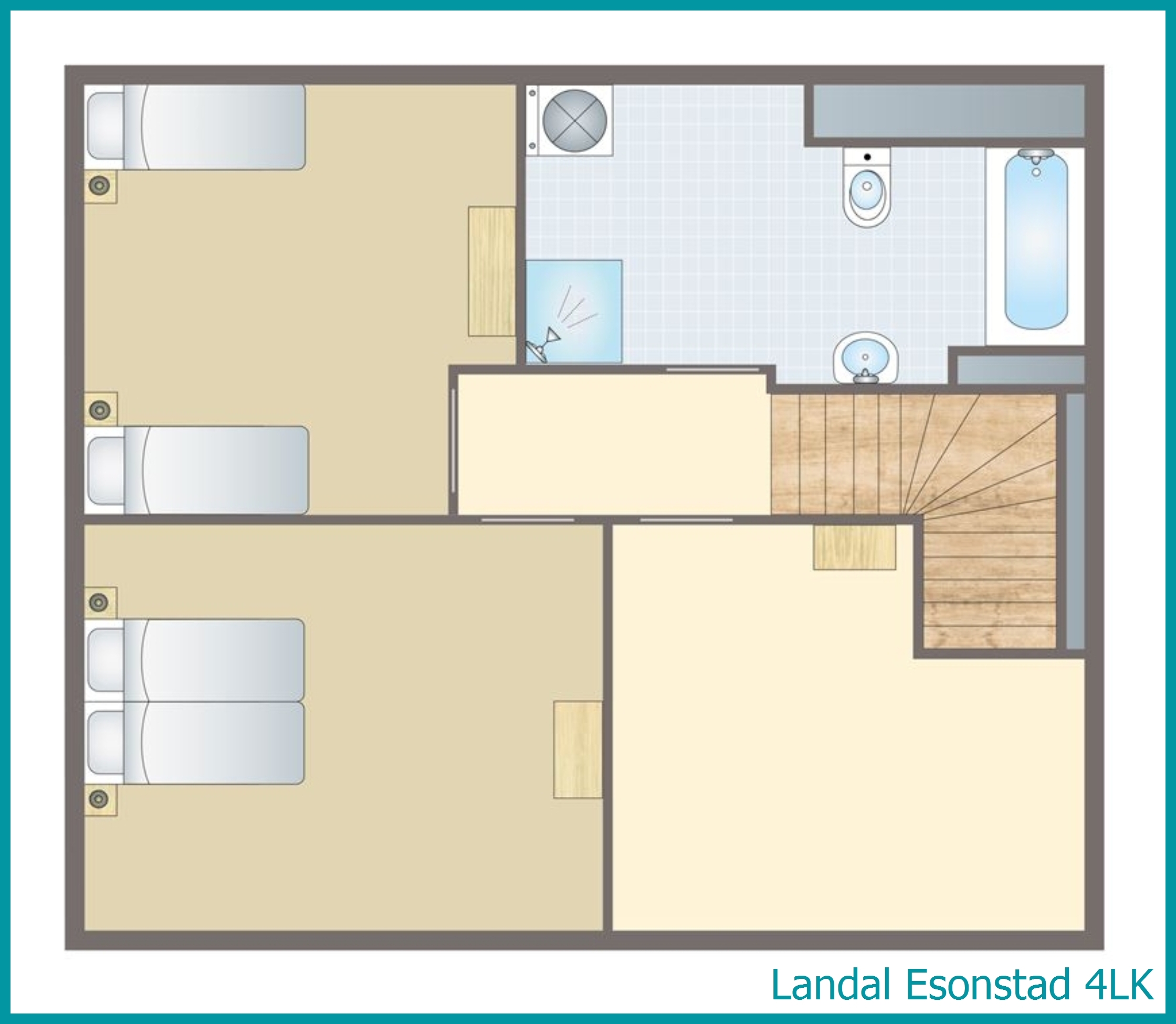 4-person children's bungalow 4LK at Esonstad