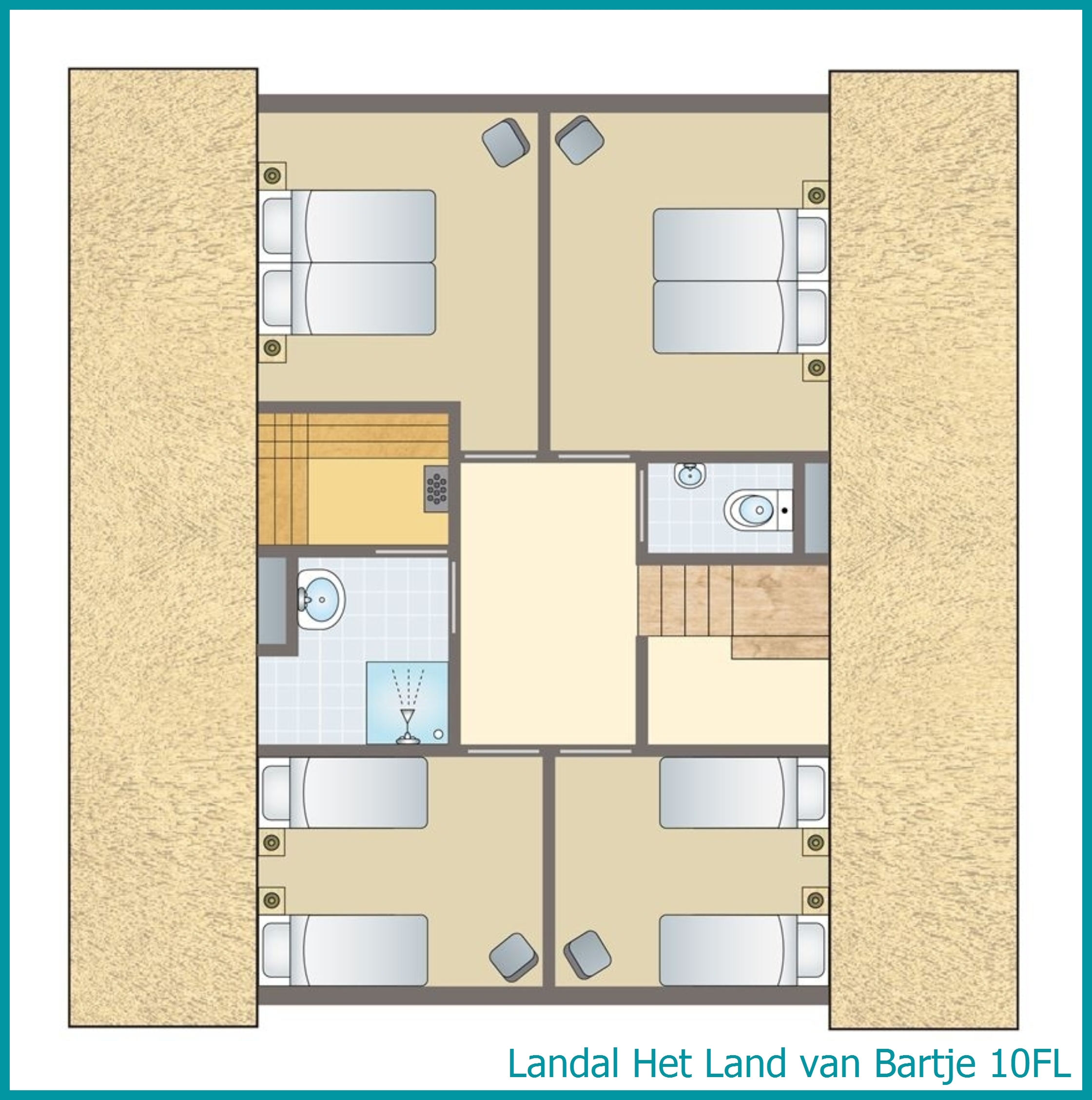 10-person farmhouse 10FL at Het Land van Bartje