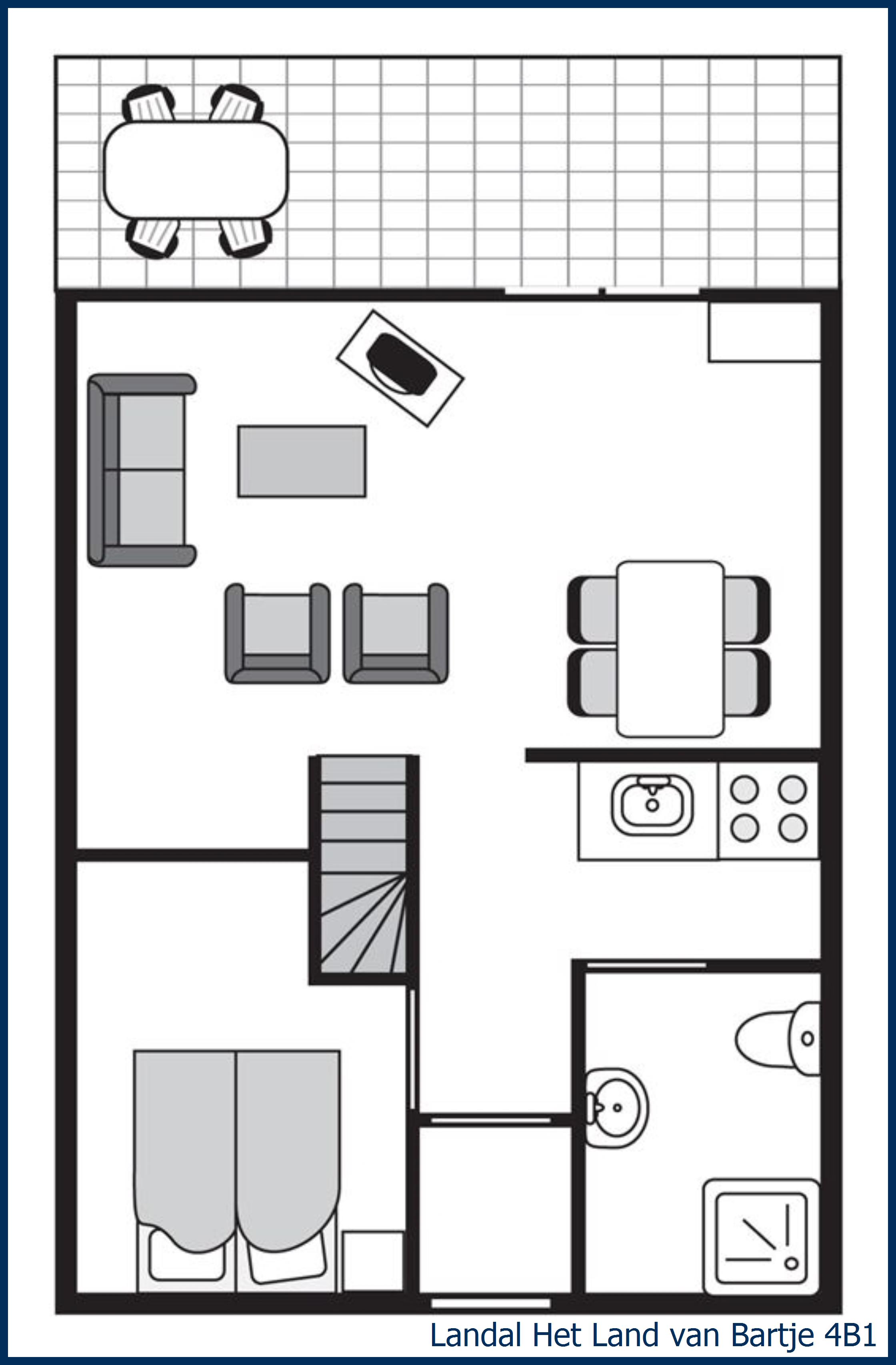 Bungalow 4B1 at Het Land van Bartje
