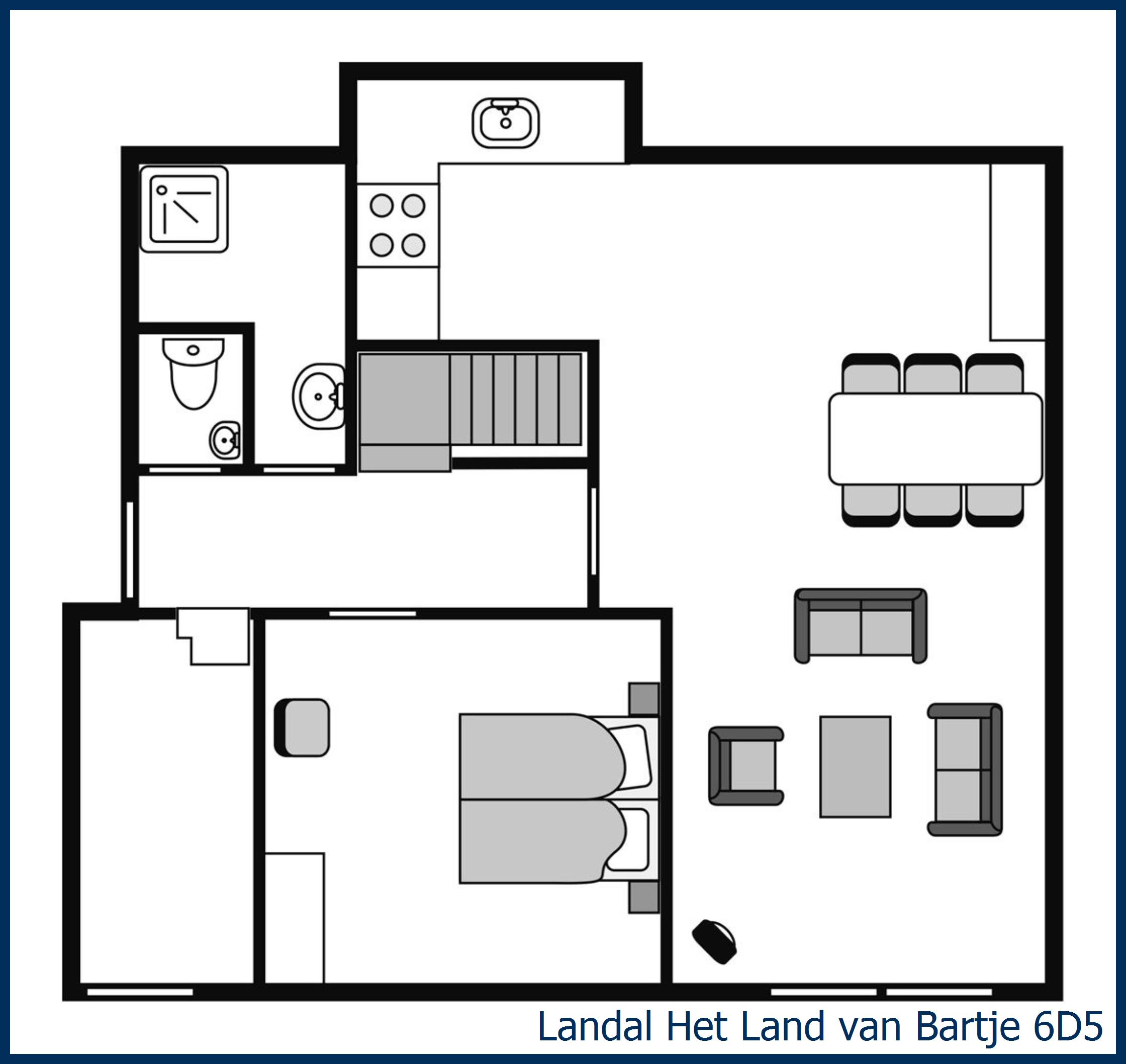 Bungalow 6D5 at Het Land van Bartje