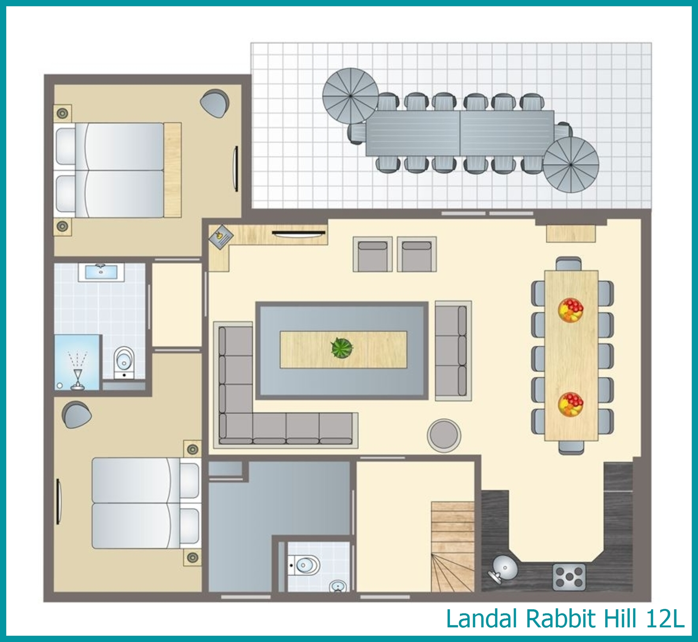 12-person bungalow 12L at Rabbit Hill