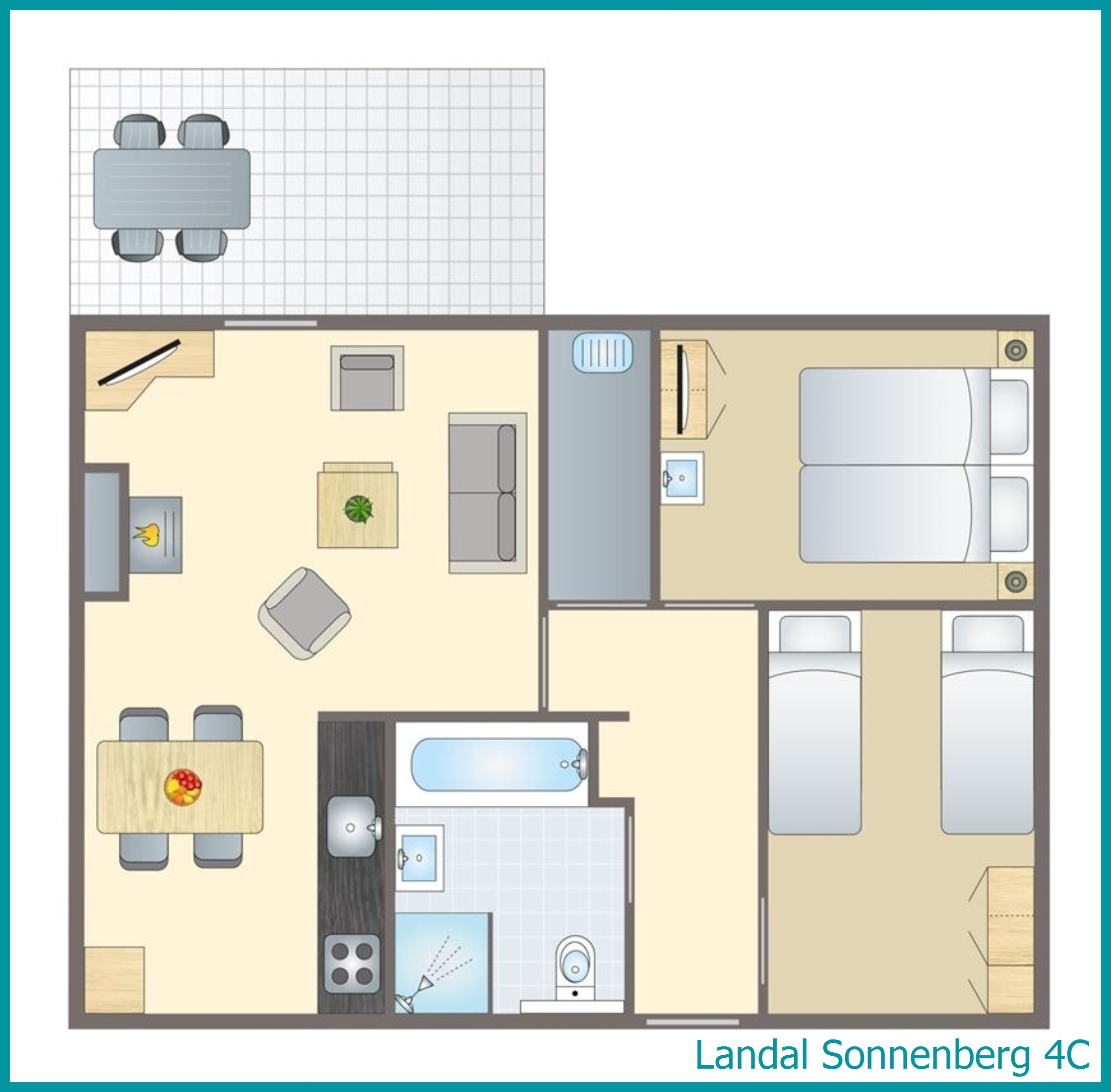 4-person bungalow 4C at Sonnenberg