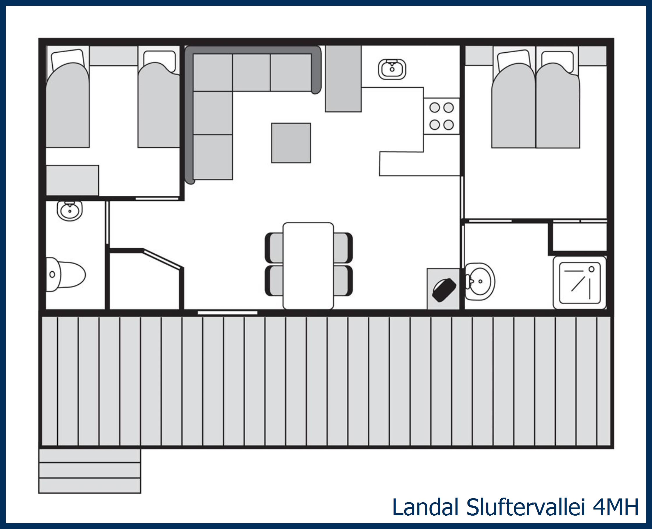 Mobile home 4MH at Sluftervallei
