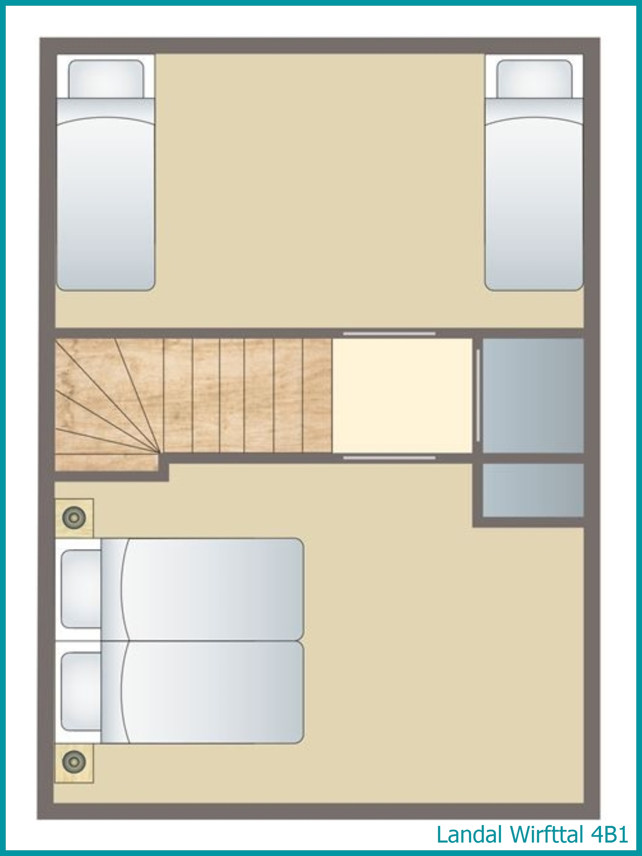 4-person bungalow 4B1 at Wirfttal
