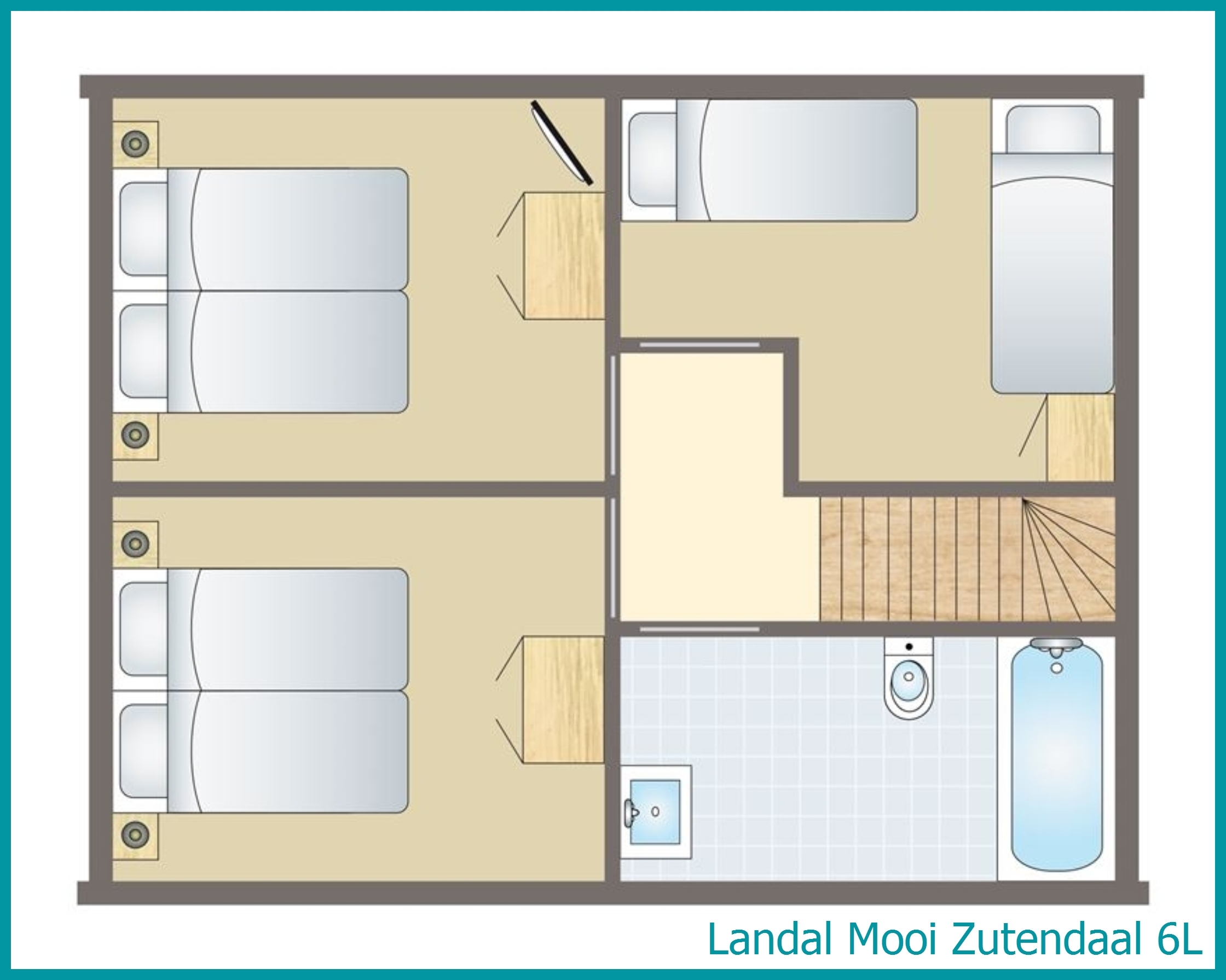 6-person bungalow 6L at Mooi Zutendaal