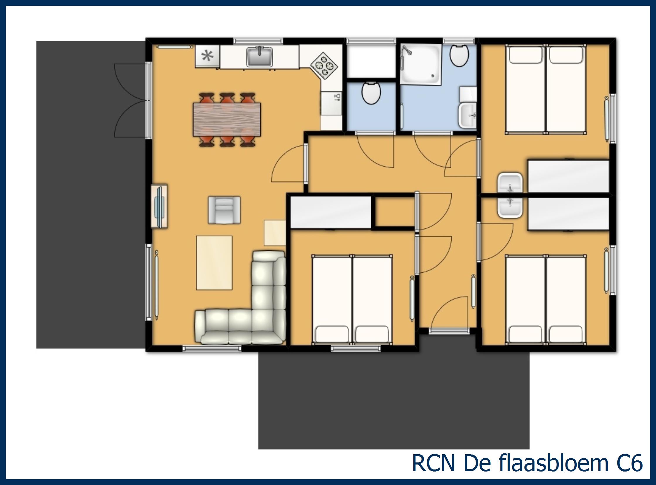 Chalet stuga C6 at De Flaasbloem