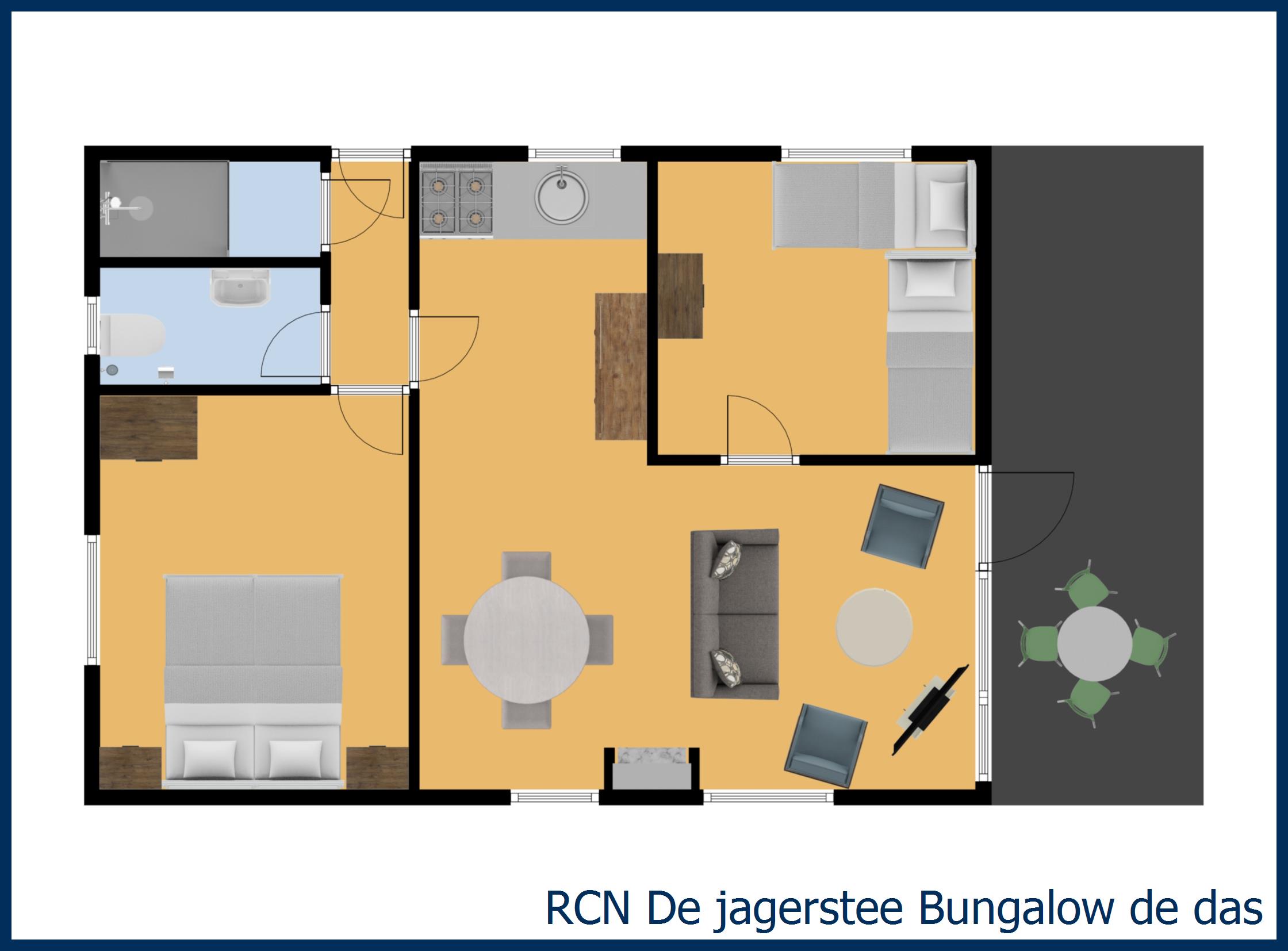 Bungalow de das at De Jagerstee