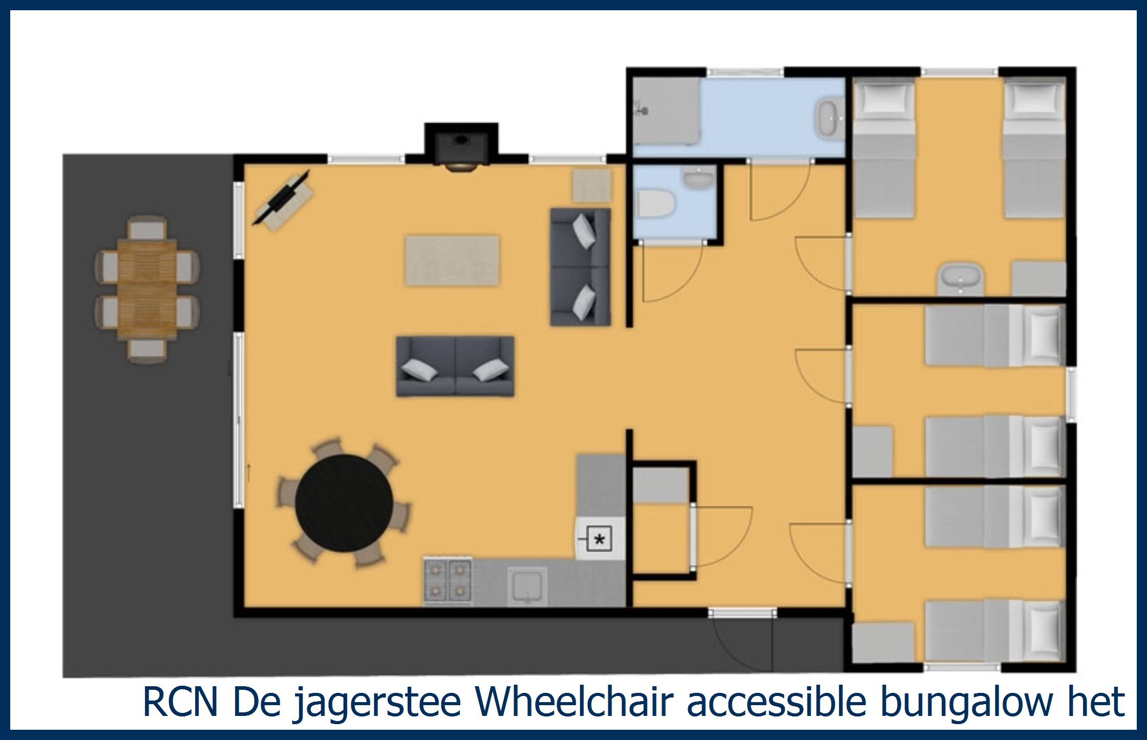 Bungalow Wheelchair accessible  het Edelhert at De Jagerstee