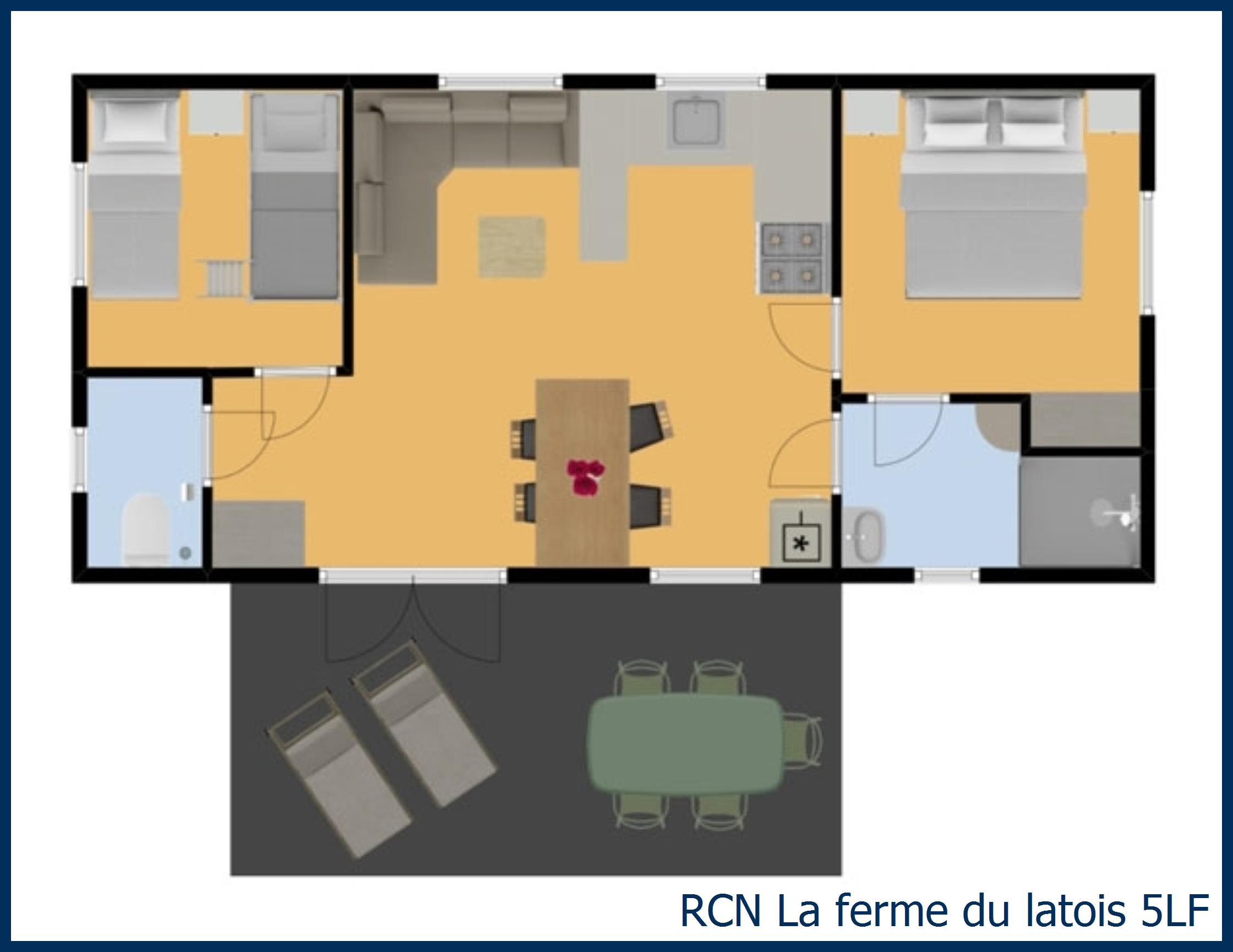 Mobile home moule 5LF at La Ferme du Latois