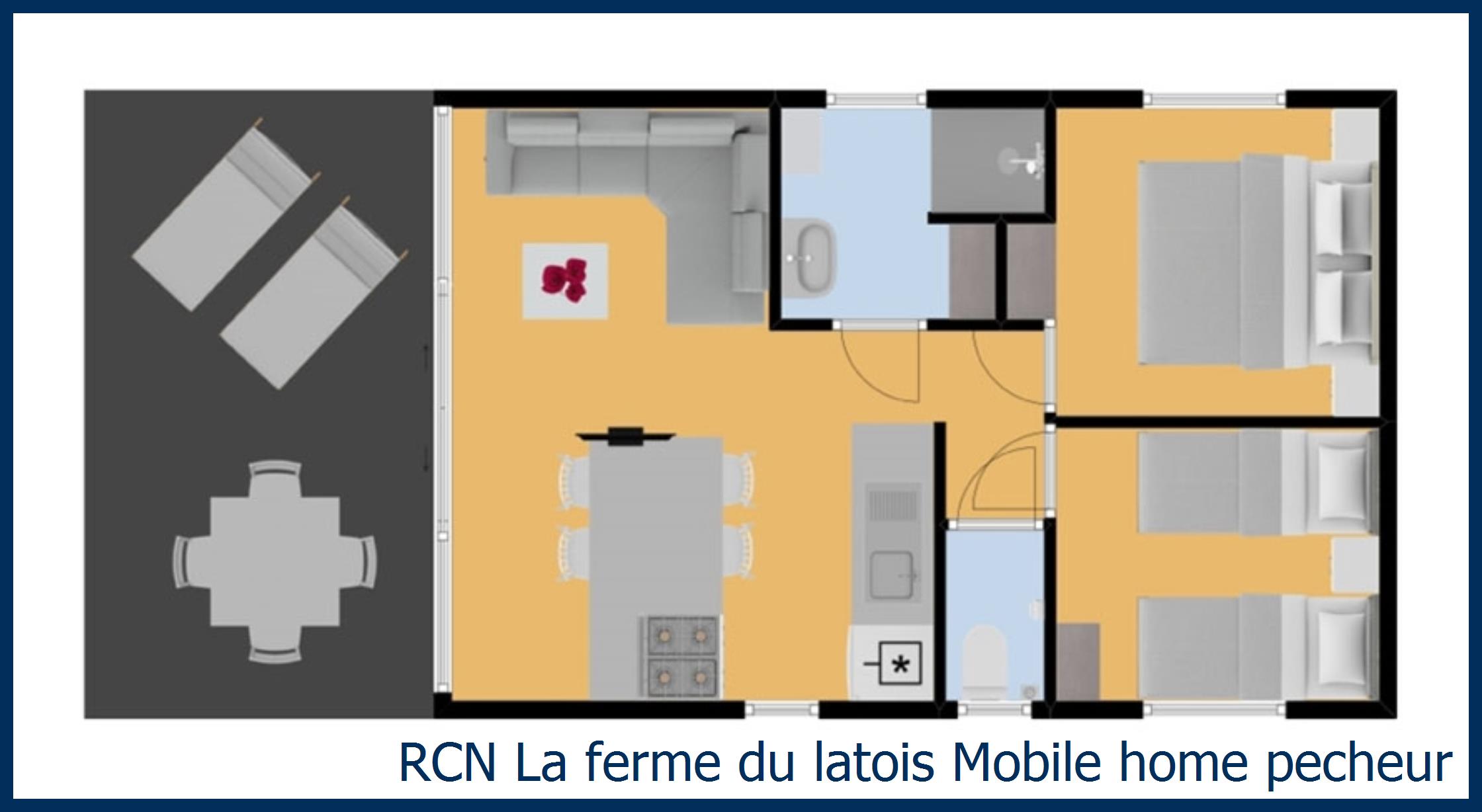 Childrens mobile home Mobile home pecheur at La Ferme du Latois