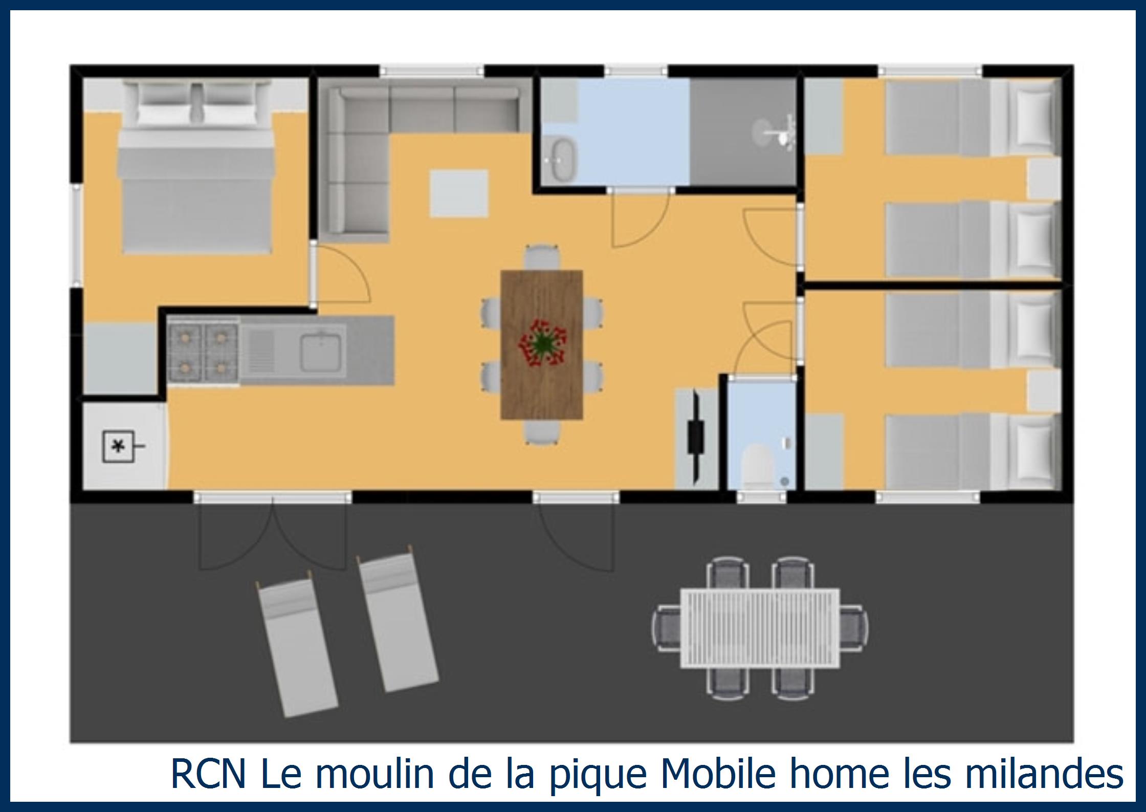 Childrens mobile home Mobile home les milandes at Le Moulin de la Pique