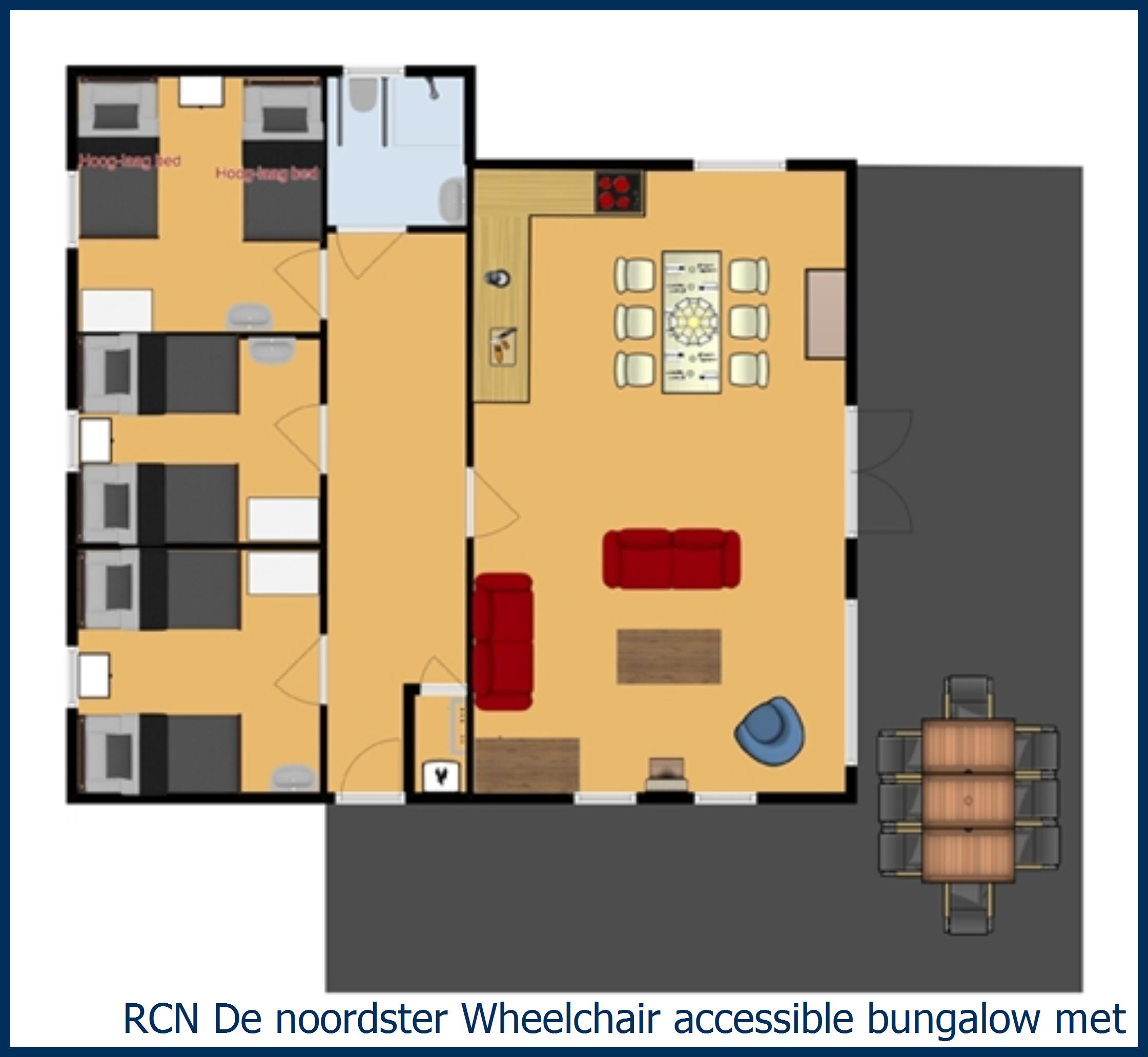 Bungalow Wheelchair accessible  Meteoor at De Noordster