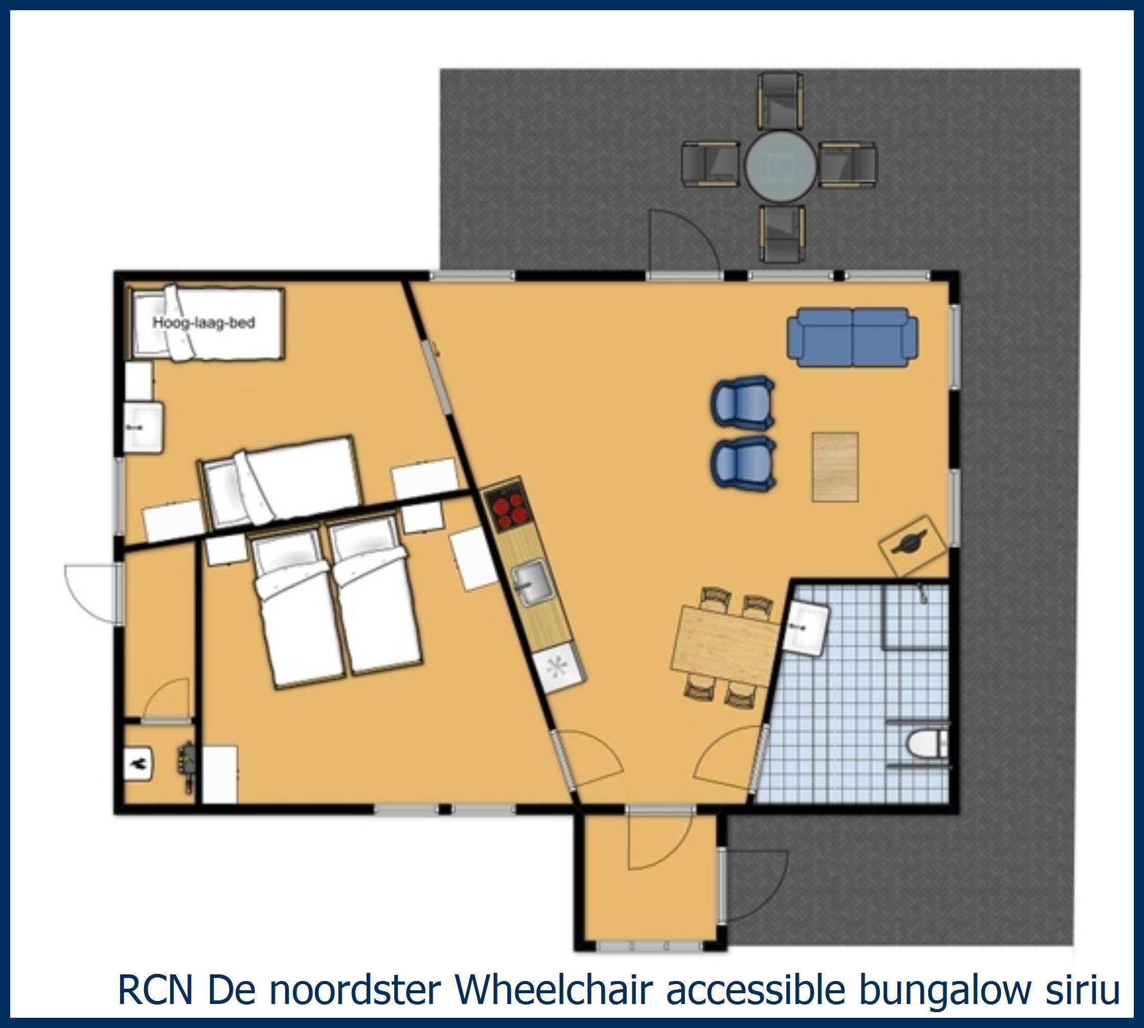 Bungalow Wheelchair accessible  sirius at De Noordster