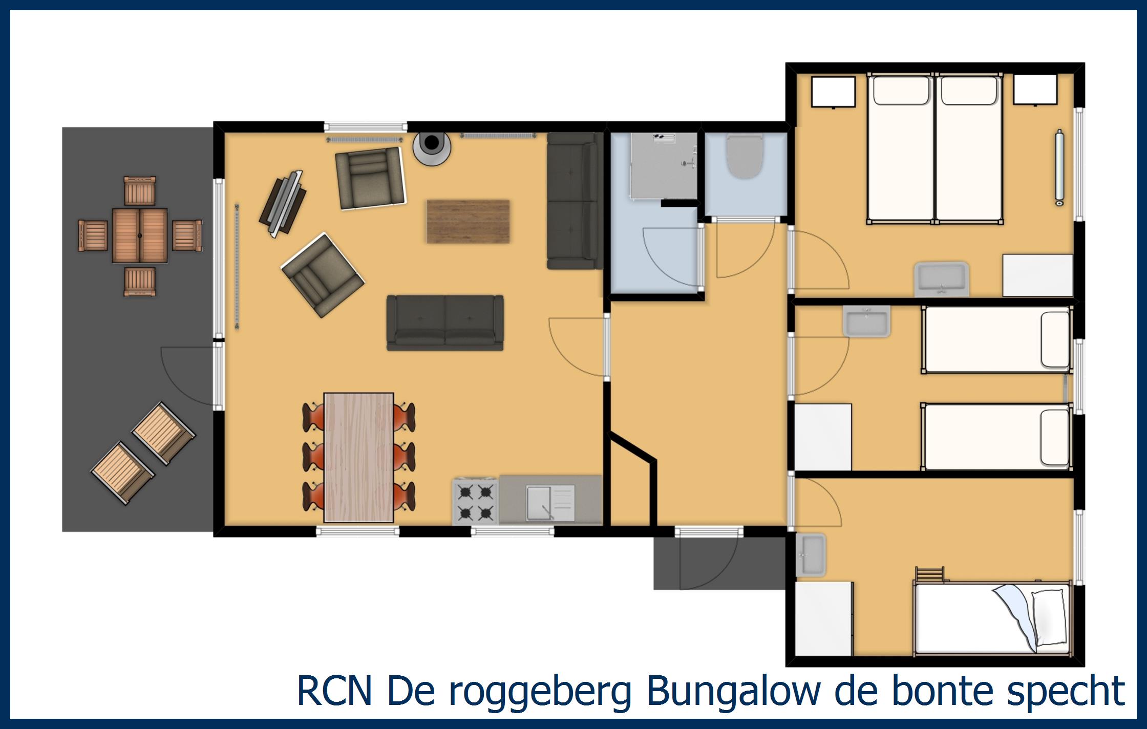 Bungalow de bonte specht at De Roggeberg