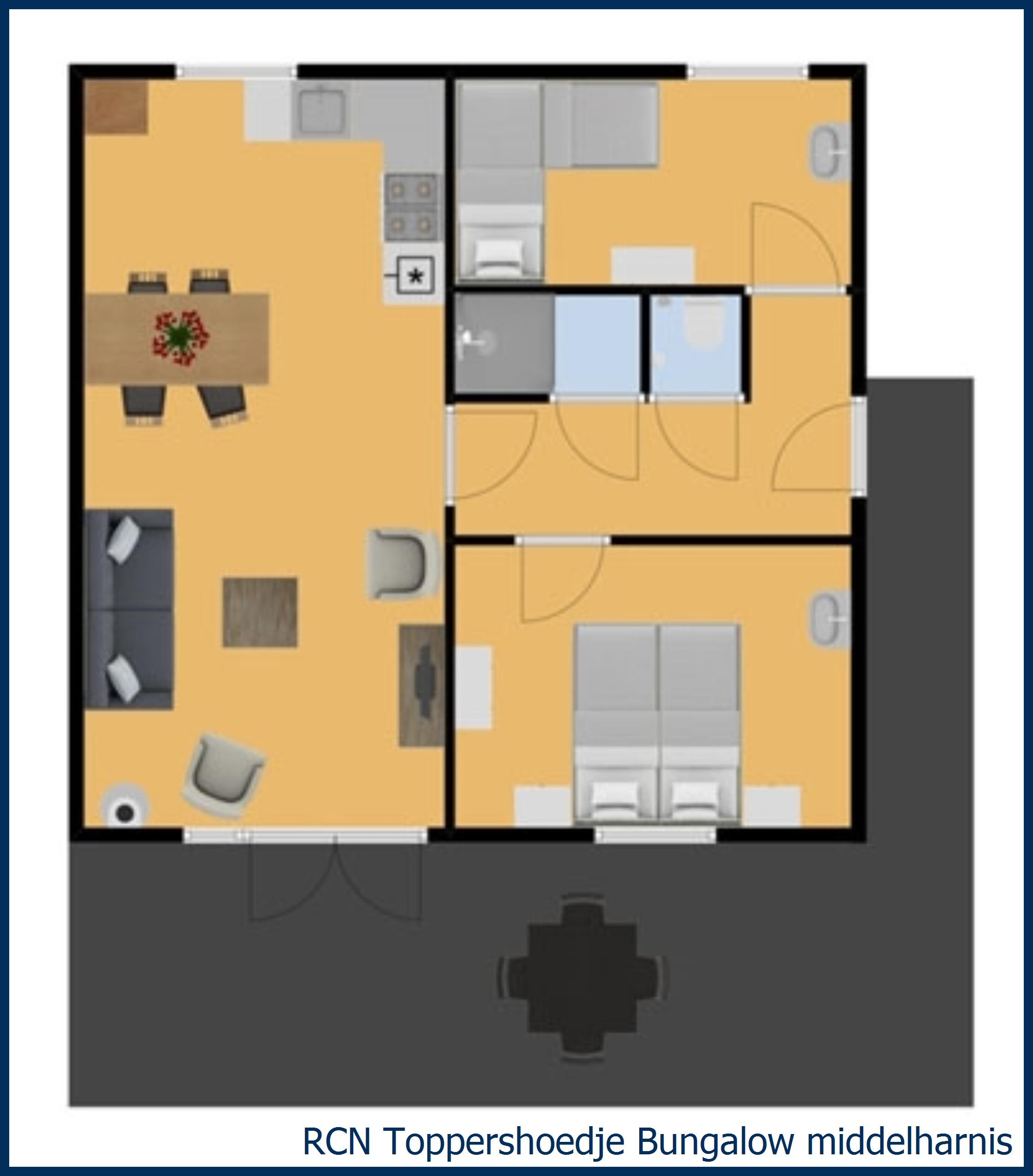 Bungalow Middelharnis at Toppershoedje