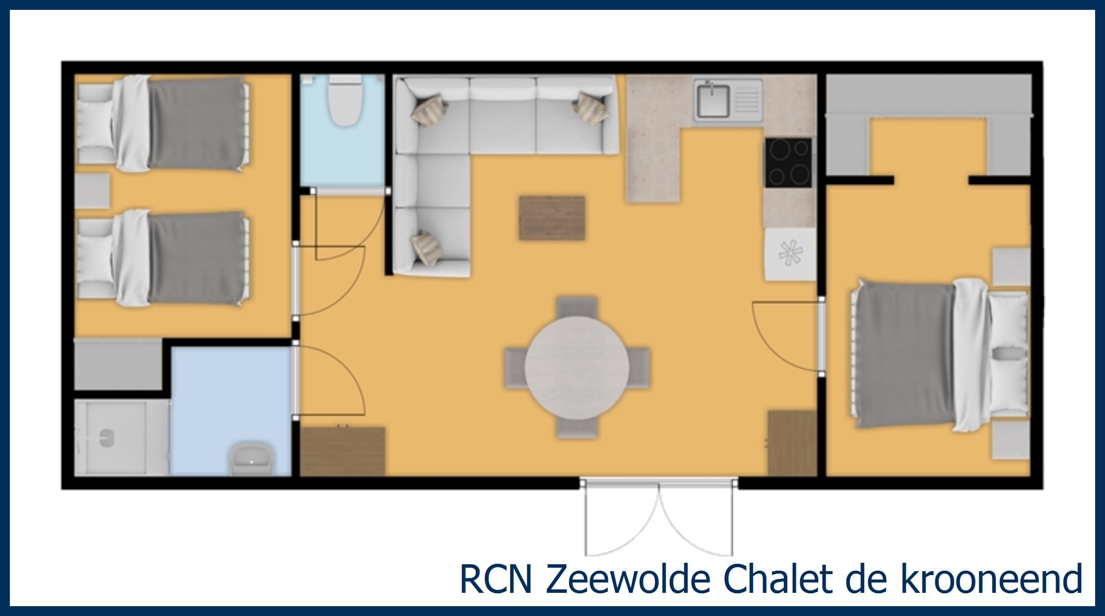 Chalet de krooneend at Zeewolde