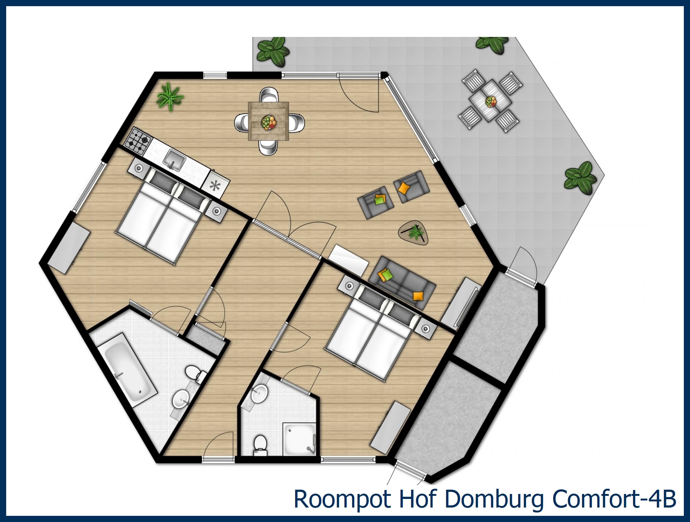 Bungalow Comfort-4B at Hof Domburg