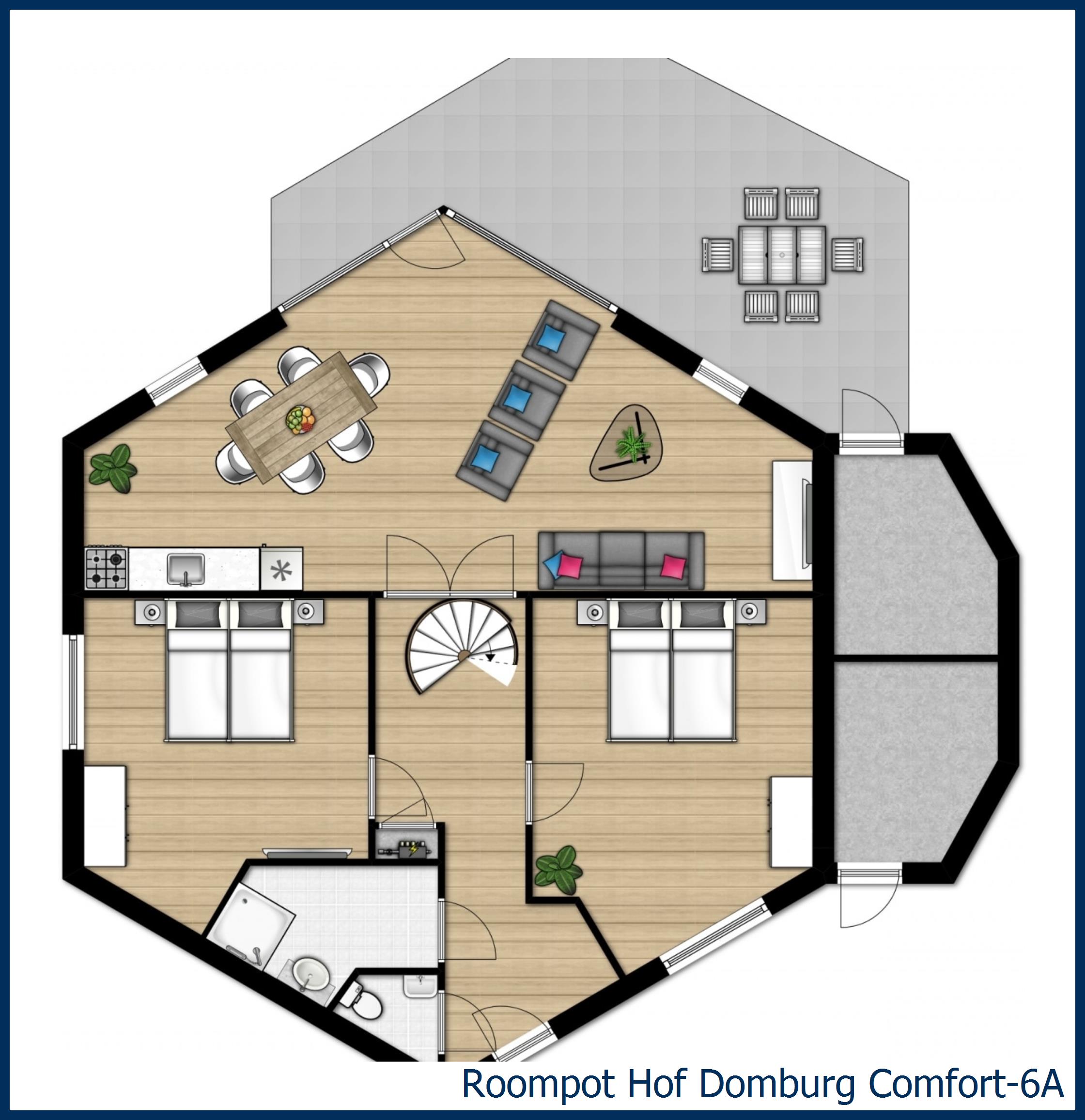 Bungalow Comfort-6A at Hof Domburg