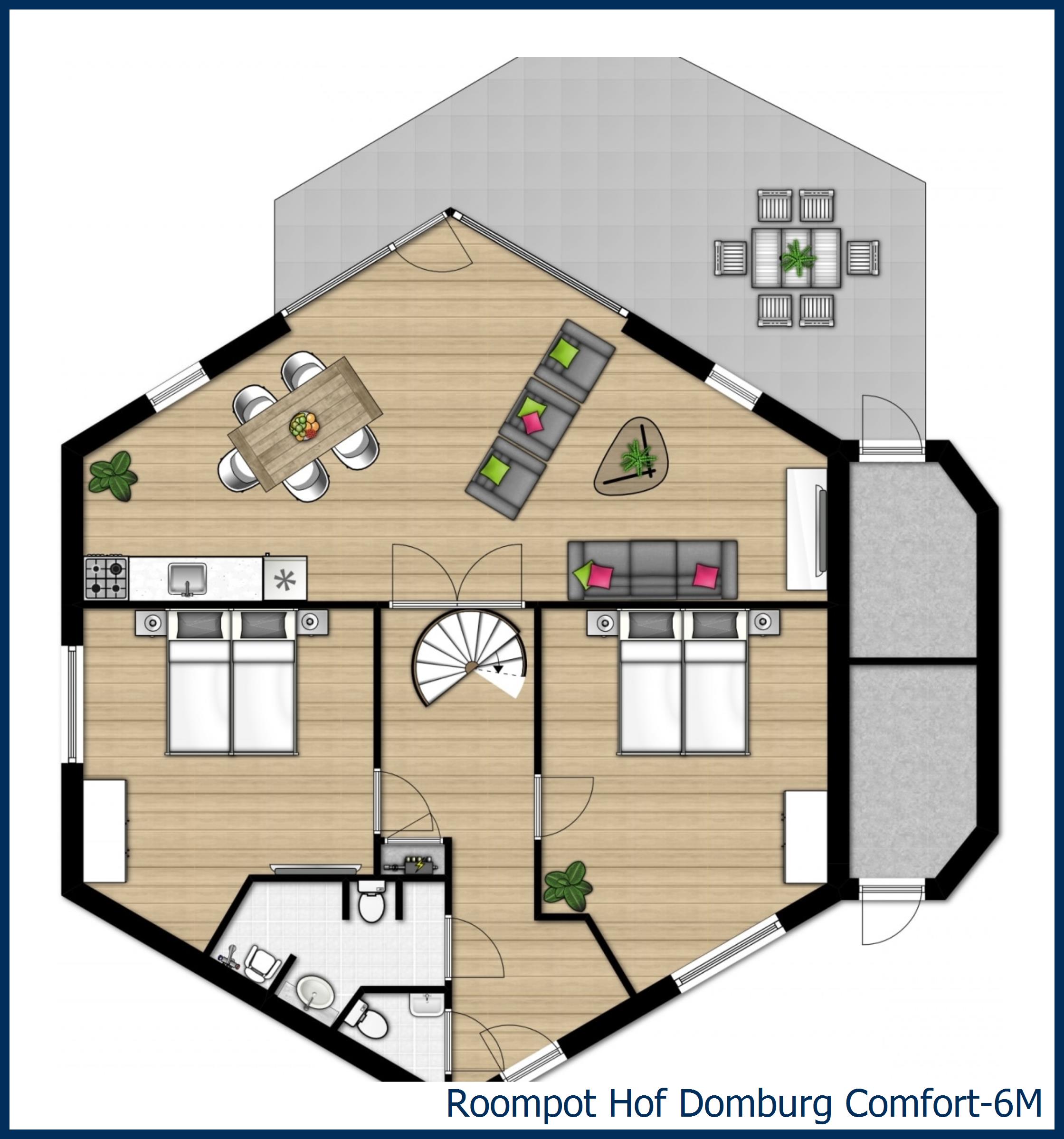 Bungalow Comfort-6M at Hof Domburg