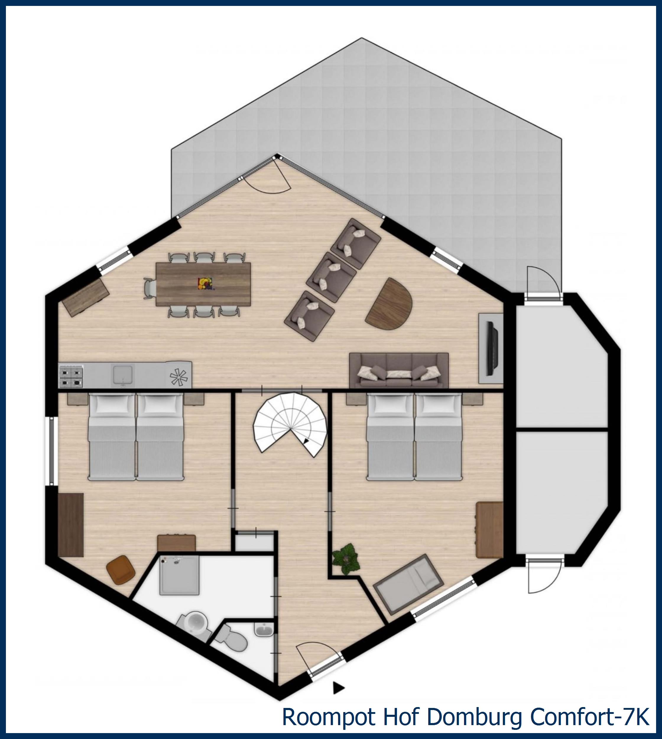 Bungalow Comfort-7K at Hof Domburg