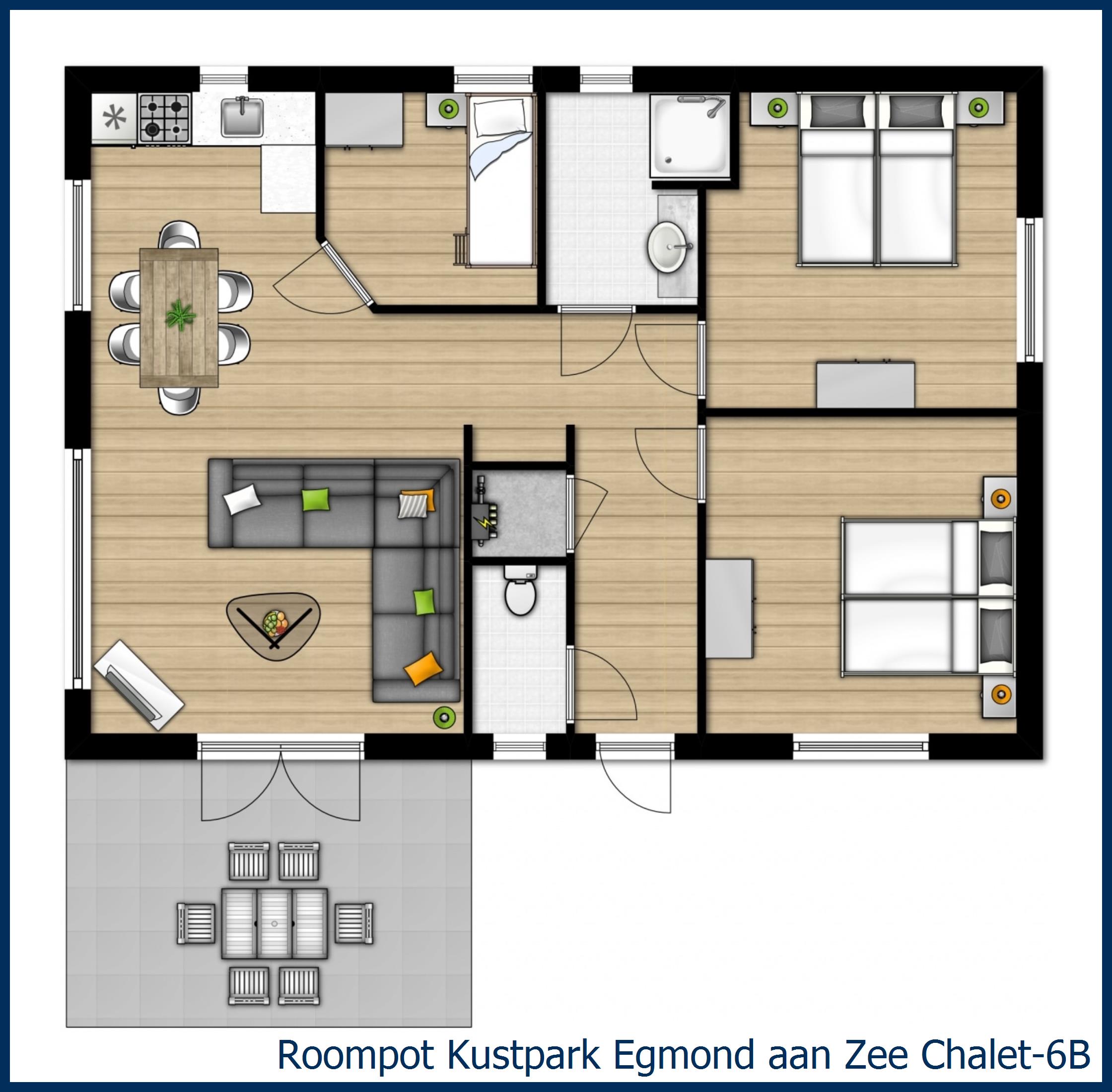 Chalet 6B at Kustpark Egmond aan Zee