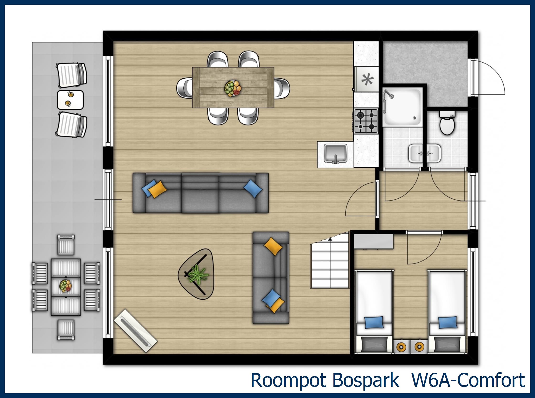 Bungalow W6A-Comfort at Bospark 't Wolfsven