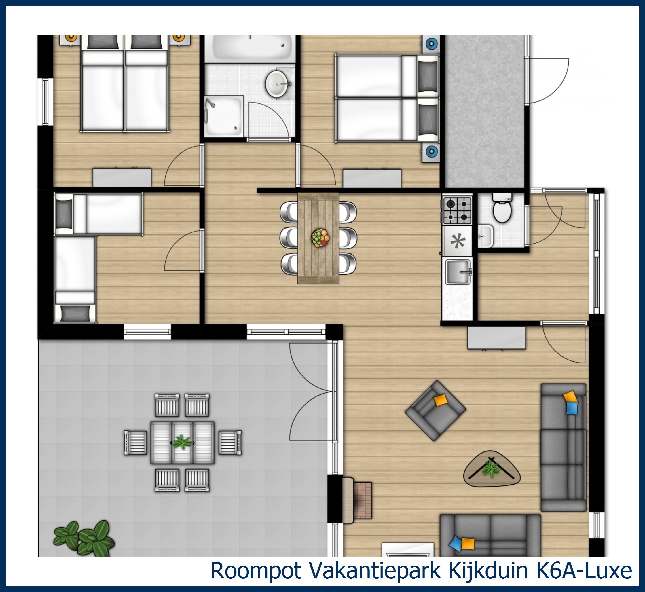 Bungalow K6A-Luxe at Kijkduin