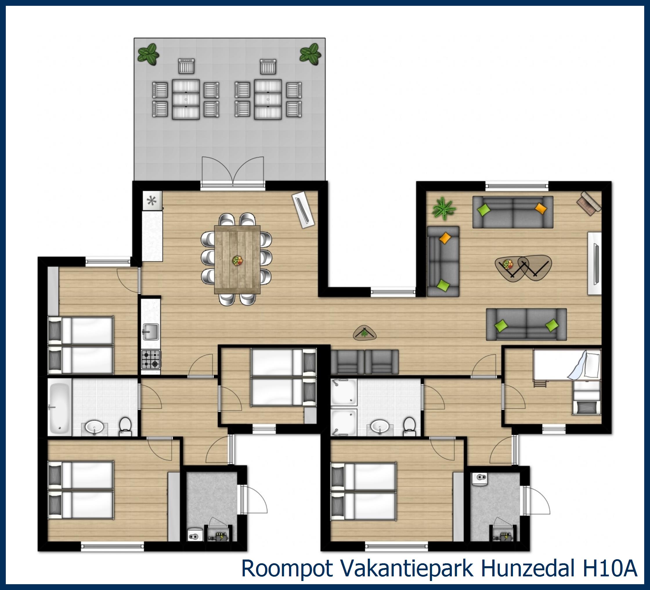 Bungalow H10A at Hunzedal