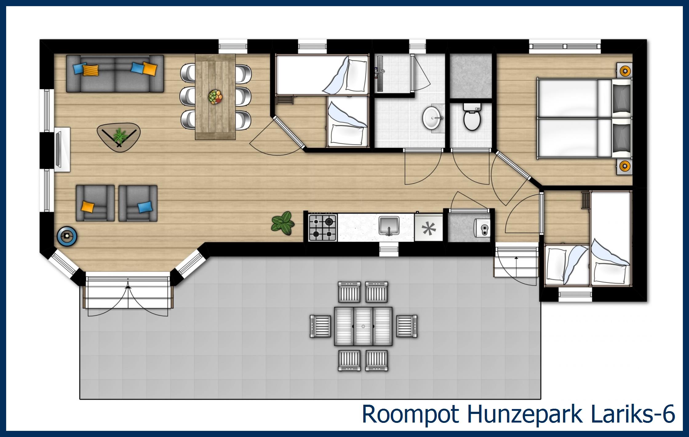 Chalet Lariks-6 at Hunzepark
